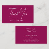 ごエレガントモダン注文ありがとうございます 名刺 (正面/裏面)