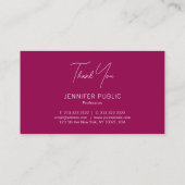 ごエレガントモダン注文ありがとうございます 名刺 (裏面)