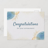 ごエレガント業績を祝す ポストカード (正面/裏面)