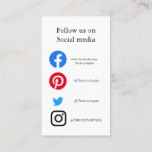 ごカスタム注文ありがとうございますカードの挿入 | ロゴの追加 名刺 (裏面)