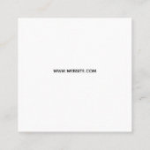 ごカスタム注文ありがとうご注文 スクエア名刺 (裏面)