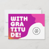 ごクール注文いただきありがとうございますUsカーカラフルド サンキューカード (正面)