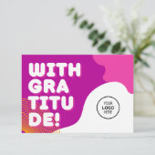 ごクール注文いただきありがとうございますUsカーカラフルド サンキューカード (スタンド正面)