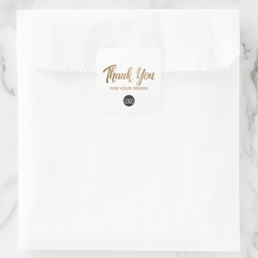 ごシンプル注文いただきありがとうございます スクエアシール (バッグ)