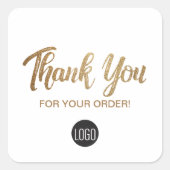 ごシンプル注文いただきありがとうございます スクエアシール (正面)