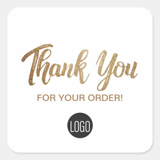 ごシンプル注文いただきありがとうございます スクエアシール (正面)
