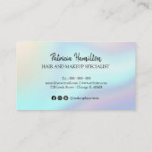 ごスタイリッシュ購入に対してHolographic有難う 名刺 (裏面)