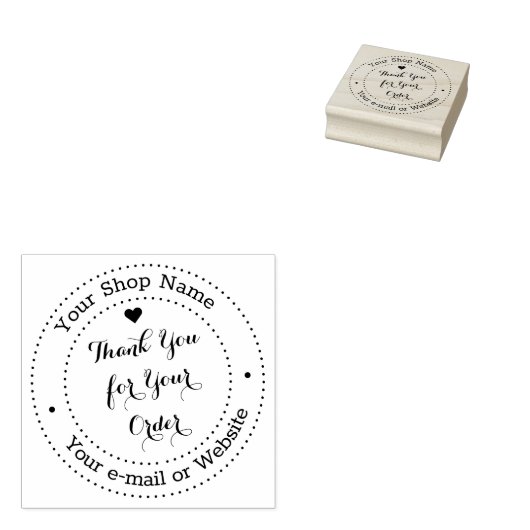 ごパーソナライズされた注文ありがとうございます ラバースタンプ (押印)