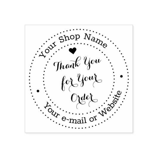 ごパーソナライズされた注文ありがとうございます ラバースタンプ (インプリント)