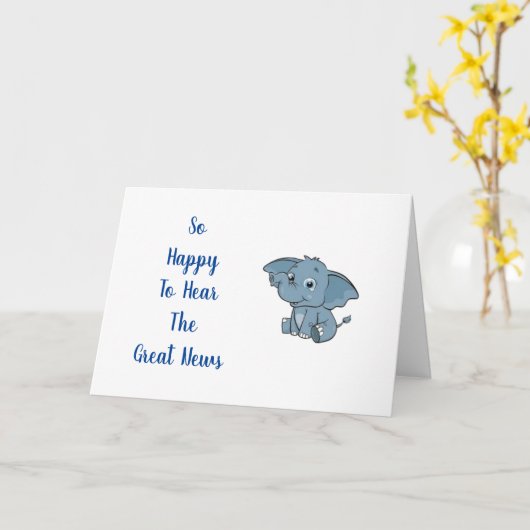 ごベビー カード (黄色い花)