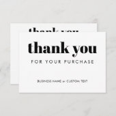 ごモダンミニマル購入お願い エンクロージャーカード (正面/裏面)