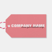 ごモダン注文に対してピンクサンキューぶら下がった ギフトタグ (裏面横)