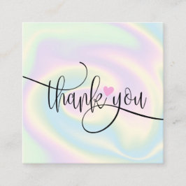 ごモダン注文に対し感謝していてホログラフィのスクリプトを作成 スクエア名刺