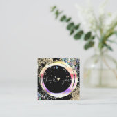 ごモダン注文に対し感謝していてホログラフィのスクリプトを作成 スクエア名刺 (スタンド正面)