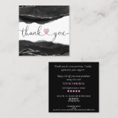 ごモダン注文に対し感謝していてホログラフィのスクリプトを作成 スクエア名刺 (正面/裏面)