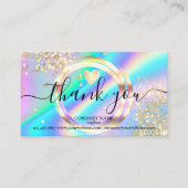 ごモダン注文に対し感謝していてホログラフィのスクリプトを作成 名刺 (正面)