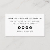 ごモダン注文の名刺ありがとう 名刺 (裏面)