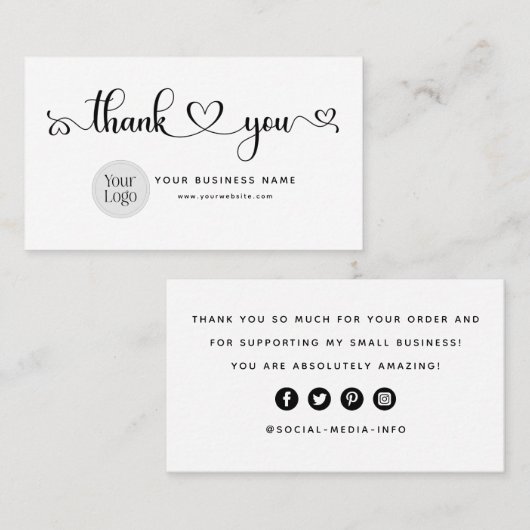 ごモダン注文の名刺ありがとう 名刺 (正面/裏面)