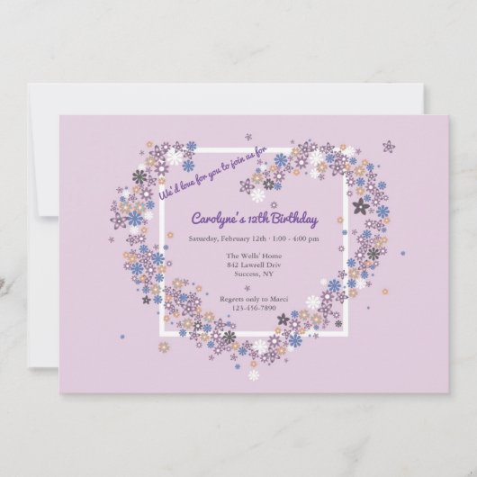 ご一緒いただけませんか 招待状 (正面)