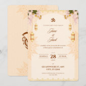 ご一緒ください - 結婚式のご案内 招待状 (正面/裏面)