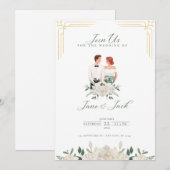 ご一緒ください - 結婚式のご案内 招待状 (正面/裏面)