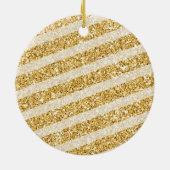 ご両親を待ち望む雪片動物用トラック  セラミックオーナメント (裏面)