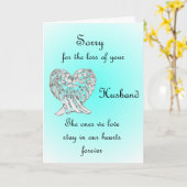 ご主人を亡くしてごめんなさい カード (黄色い花)