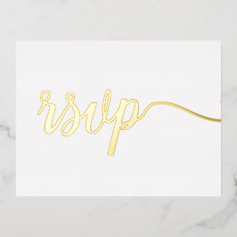 ご予約席 特別な席 簡潔で優雅なスタイル  メールでの出欠連絡は受け付けません 箔招待状ポストカード