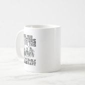 ご先祖様はあなたは私に見えるかもしれない コーヒーマグカップ (正面左)