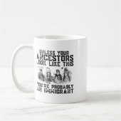 ご先祖様はあなたは私に見えるかもしれない コーヒーマグカップ (左)