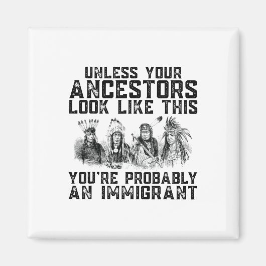 ご先祖様はあなたは私に見えるかもしれない マグネット (正面)