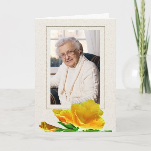 ご冥福をお祈りします サンキューカード (正面)