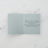 ご冥福をお祈りします（天使の祈り） サンキューカード (内部)