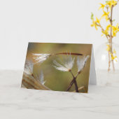 ご冥福をお祈りします　詩の付いた蒲公英 カード (黄色い花)