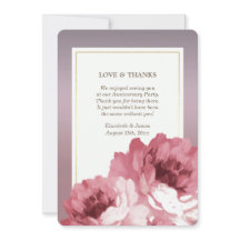 ご出席いただきありがとうございます 結婚記念日パーティーカード