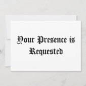 ご出席をお願いします (正面)