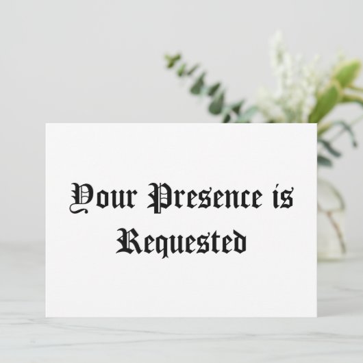 ご出席をお願いします (スタンド正面)