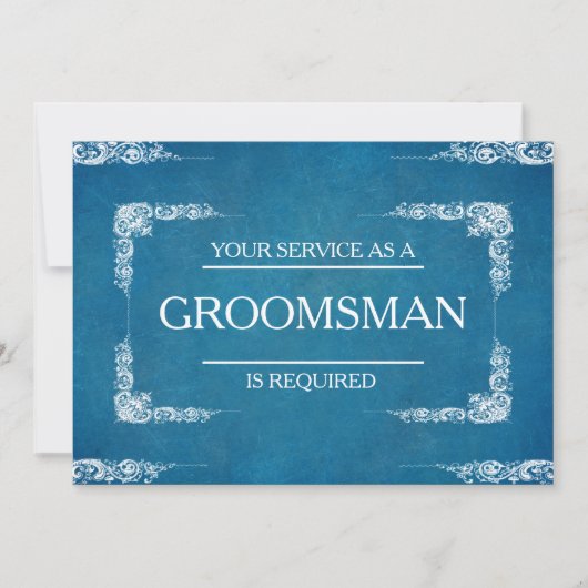 ご列席をお願いします - 副 groom として 招待状 (正面)