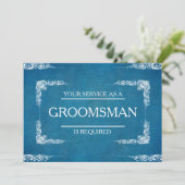 ご列席をお願いします - 副 groom として 招待状 (スタンド正面)