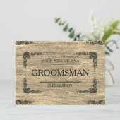ご列席をお願いします - 副 groom(介添人)として 招待状 (スタンド正面)