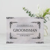 ご列席をお願いします - 副 groom(介添人)として 招待状 (スタンド正面)