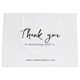 ご利用ありがとうございます、ショッピングを楽しんでください ラージペーパーバッグ