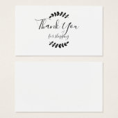 ご利用ありがとうカード (正面&裏面)
