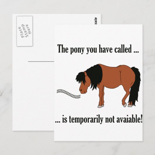 ご利用いただけません! ポストカード (正面/裏面)