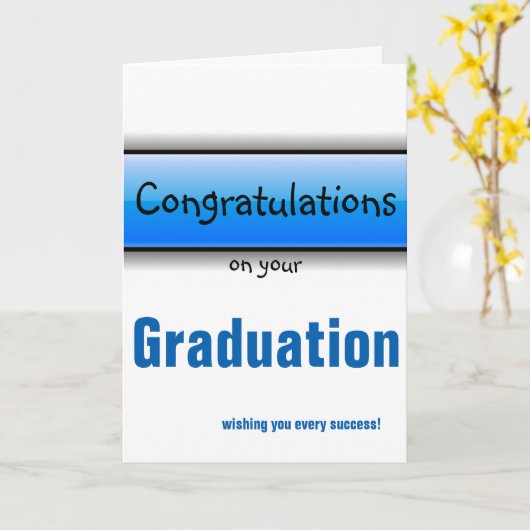 ご卒業おめでとう カード (黄色い花)