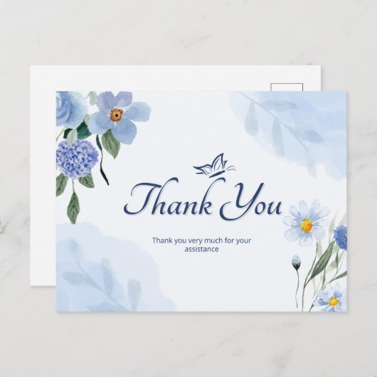 ご協力いただきありがとうございます ポストカード (正面/裏面)