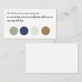 ご協力をお願いします ウェディング 挿入カード エンクロージャーカード (正面/裏面)