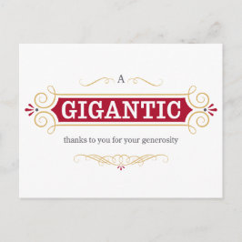 ご厚意に感謝いたします ポストカード