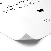 ご厚意に感謝結婚ブライダル ポスター (角)