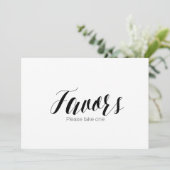 「ご厚意品 お一人様1つまで」 結婚式看板 招待状 (スタンド正面)